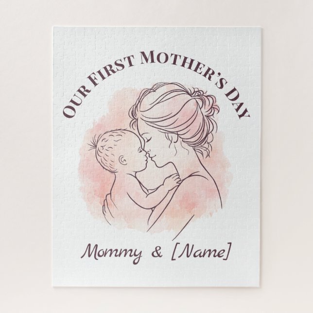 Custom First Mother’s Day Jigsaw Puzzle (Vertikal)