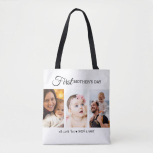 Custom First Mother's Day Foto Collage Junge Mutte