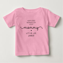Custom First Mother's Day New Mommy Geschenke Baby T-shirt