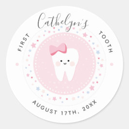 Custom First Tooth Baby Meilenstein Sticker