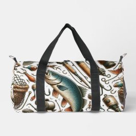 Custom Fish Tackle Fisherman Duffle Bag