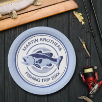 Custom Fisherman Party Blue Bass Fish