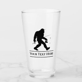 Custom Fishing Sasquatch Funny Beer Glass Tumblr Glas