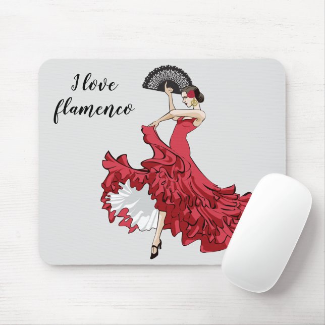 Custom Flamenco Mouse Pad Mousepad (Mit Mouse)
