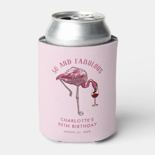 Custom Flamingo 50. Geburtstag 50 und Fabulous Dosenkühler