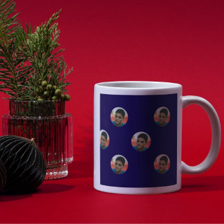 Custom Floating  Portrait with Bold Background Kaffeetasse