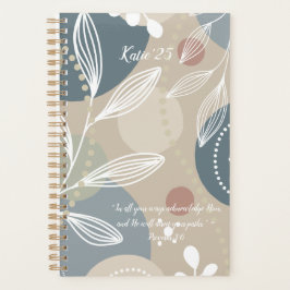Custom Floral Faith - Personalisierte Schrift Planer