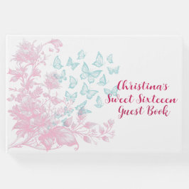 Custom Floral Girl 16 . Geburtstag Keepake Gästebuch