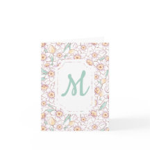 Custom Floral Mit Monogramm