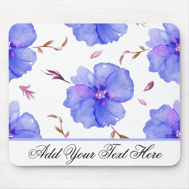 Custom Floral Mouse Pad - Einzigartiges Naturgesch Mousepad (Vorne)