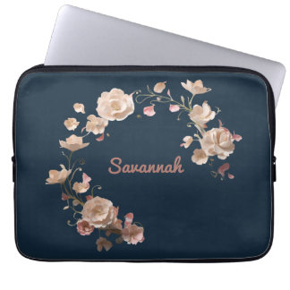 Custom Floral Neopren Laptop Sleeve