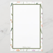 Custom Floral Stationery