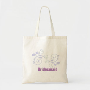 Custom Floral Swirl Bridesmaid Hochzeitstasche Tragetasche