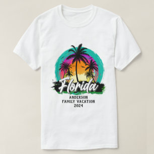 Custom Florida Family Vacacation Group Matching T-Shirt