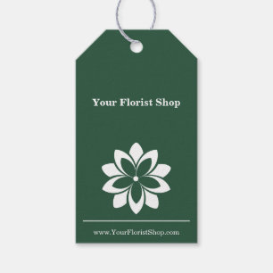 🌸 Custom Florist Logo und QR Code Blume Care Tag Geschenkanhänger