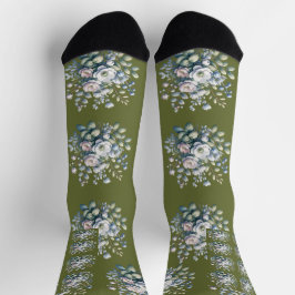 Custom flower design socken