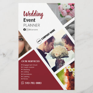 Custom Flyer für Hochzeitsplaner