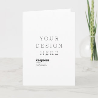 Custom Folded Greeting Card Karte