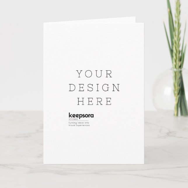 Custom Folded Greeting Card Karte (Vorderseite)