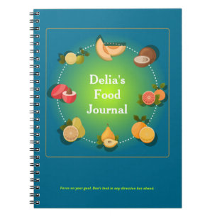 Custom Food Diät Health Journal Notizblock