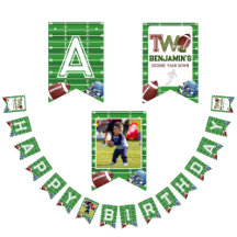 Custom Football 2. Jahr Ab Happy Geburtstag