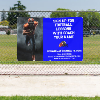 Custom Football Coach Coachte Klassenunterricht Bl Banner