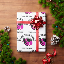 Custom Football Girl Kind Fußball Geburtstagsparty