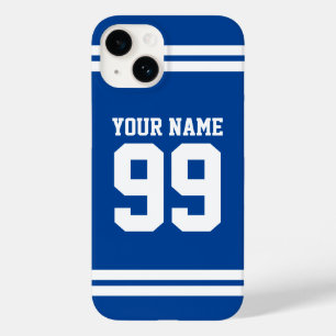 Custom Football Jersey Nummer athletic Streifen Case-Mate iPhone 14 Hülle