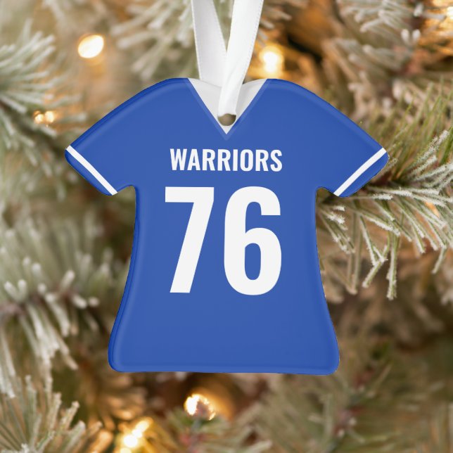 Custom Football Jersey Ornament (Baum)