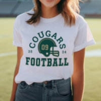 Custom Football Mama Green and Gold Team