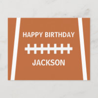 Custom Football Player Ball Sport Happy Geburtstag