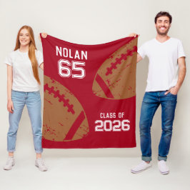 Custom Football Senior Player Class Fleecedecke