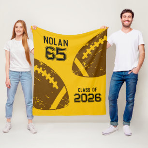 Custom Football Senior Player Class Fleecedecke