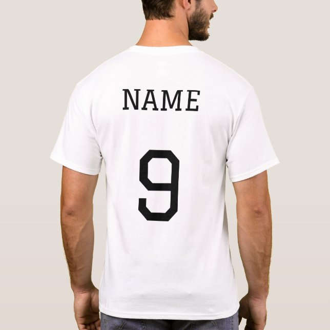 Custom Football T-Shirt (Rückseite)