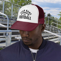 Custom Football Team Name Maroon