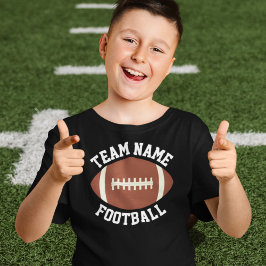 Custom Football Team, Player & Number Boys Sport T-Shirt