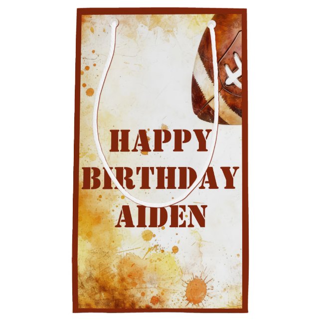 Custom Football Theme Party Kleine Geschenktüte (Vorderseite)