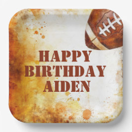 Custom Football Theme Party Pappteller