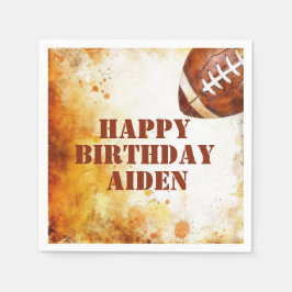 Custom Football Theme Party Serviette