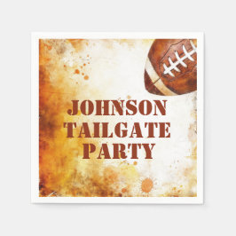 Custom Football Theme Party Serviette