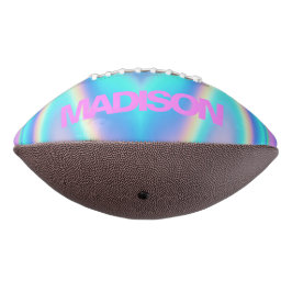 Custom Footballs Holographic Girly Unicorn