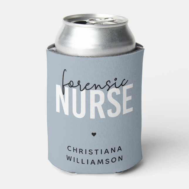 Custom Forensic Nurse | Geschenke für Kriminaltech Dosenkühler (Kanne Vorderseite)