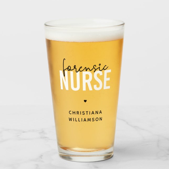 Custom Forensic Nurse | Geschenke für Kriminaltech Glas