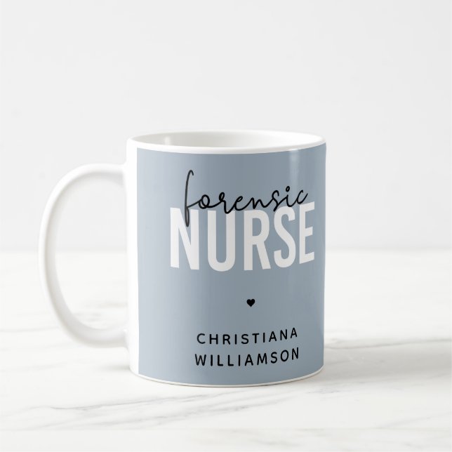 Custom Forensic Nurse | Geschenke für Kriminaltech Kaffeetasse (Links)