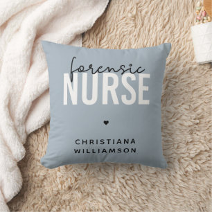 Custom Forensic Nurse   Geschenke für Kriminaltech Kissen