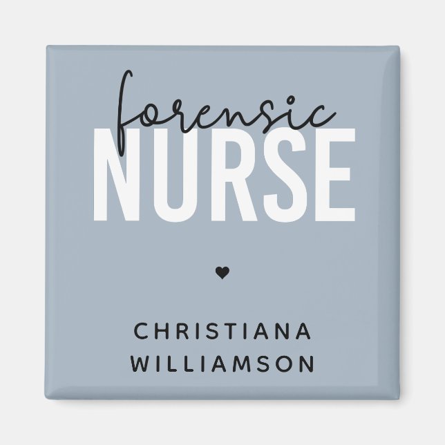 Custom Forensic Nurse | Geschenke für Kriminaltech Magnet (Vorne)