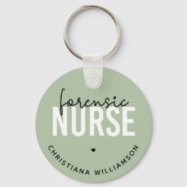 Custom Forensic Nurse | Geschenke für Kriminaltech Schlüsselanhänger