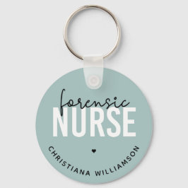 Custom Forensic Nurse | Geschenke für Kriminaltech Schlüsselanhänger