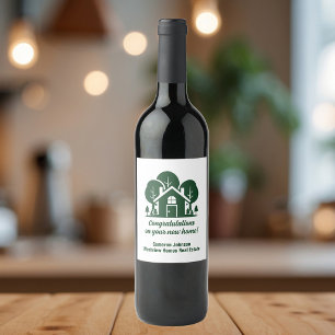 Custom Forest Real Anwesen Company Marketing Weinetikett
