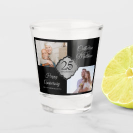 Custom Foto 25-jähriges Shot Glass Schnapsglas